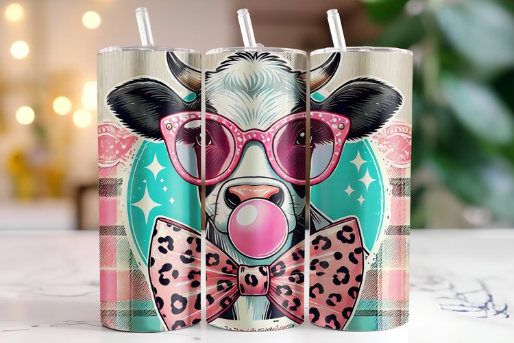 Funny Cow Tumbler Wrap | Sublimation | Tumblers