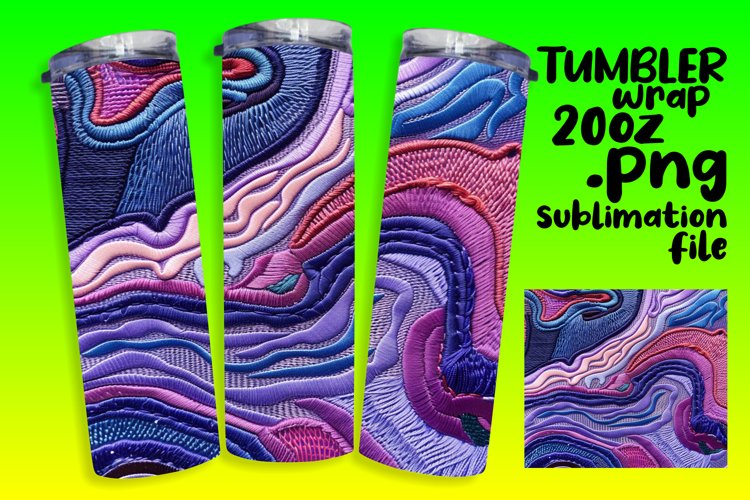 Vibrant Patterned 20oz Tumbler Sleeve