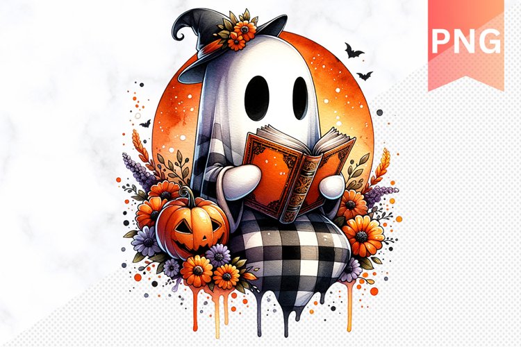 Halloween Ghost Sublimation - Halloween Clipart PNG Design