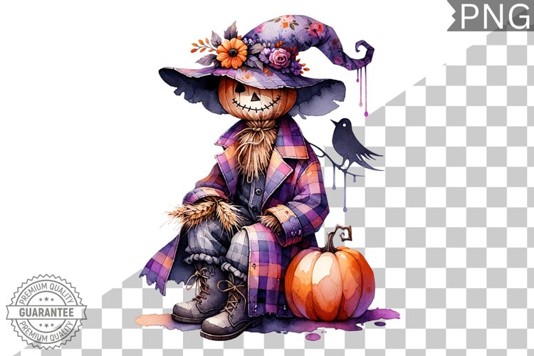 Halloween Scarecrow Sublimation - Clipart PNG Design