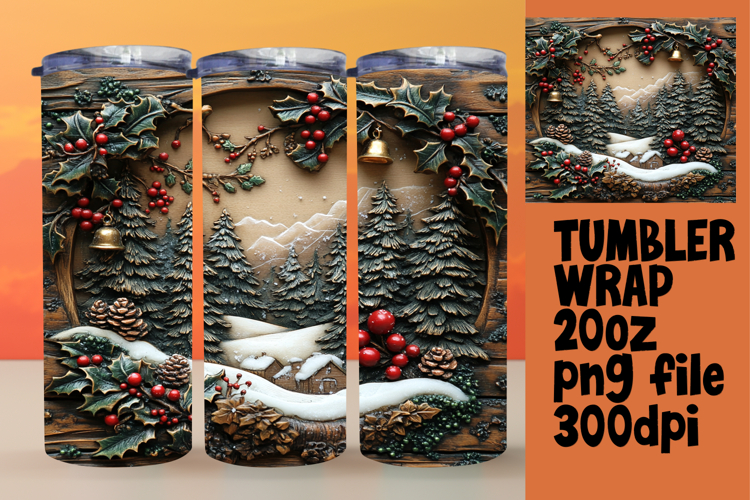 Christmas Tumbler Wrap Image 5