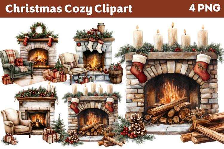 Cozy Christmas Clipart PNG
