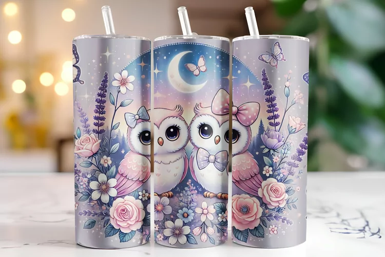 Owl Tumbler Wrap | Sublimation | Tumblers