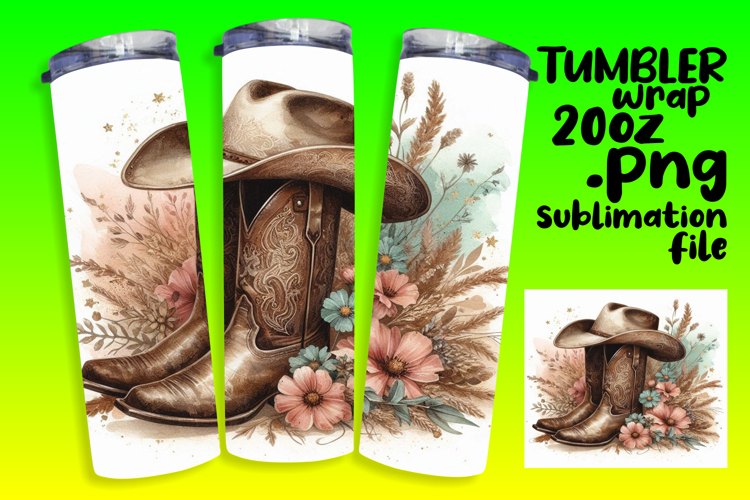 LUXURIOUS 20oz Tumbler Template , Western