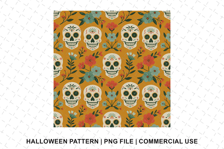 Skull Seamless Pattern Image 18