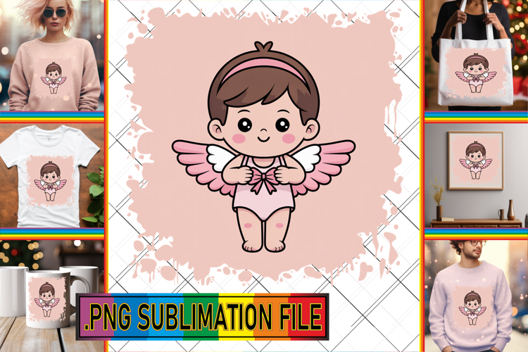 BLISSFUL TSHIRT Sublimation PNG, Cupid
