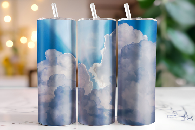 Clouds Tumbler Wrap | Sublimation | Tumblers