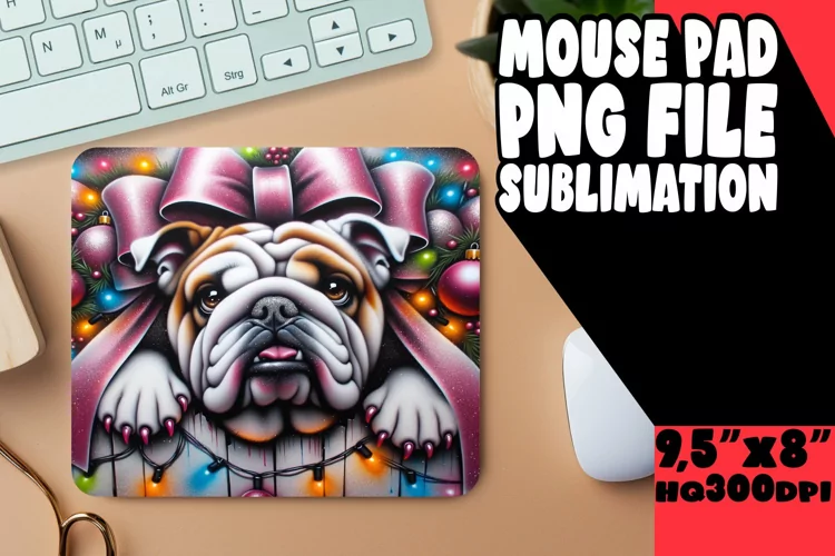Playful 3D Hole in Wall Christmas Desk Mat