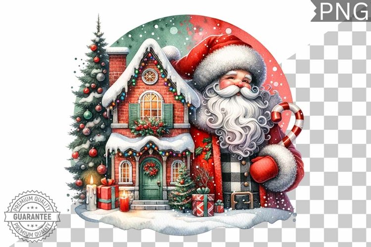 Santa Christmas Clipart Image 12