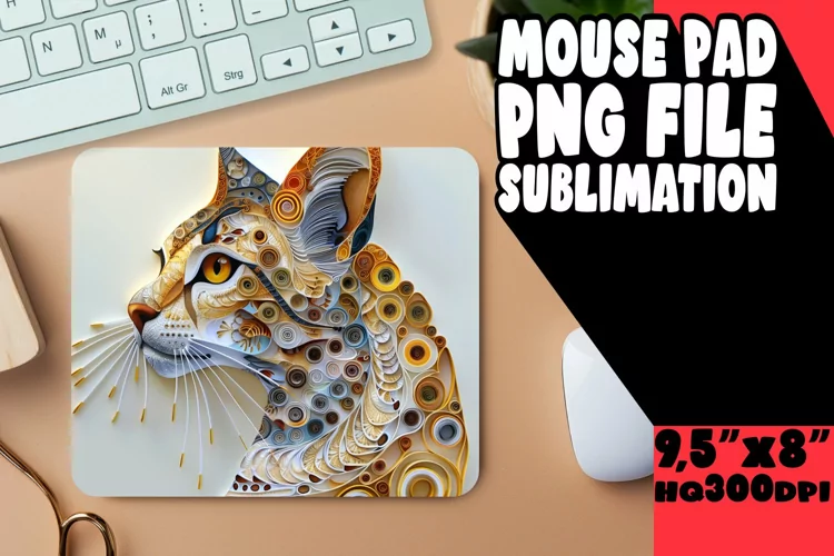 Cat Magic 3D Sublimation Mouse Pad - Cat Lover