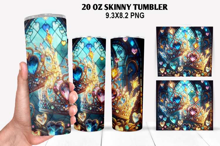 Valentine Skinny Tumbler 20oz Wrap Design, Valentine Tumbler
