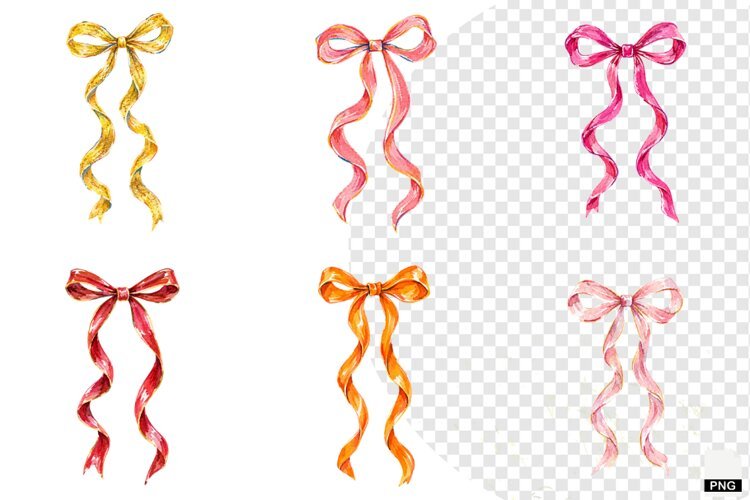 Christmas Bows PNG example image 1