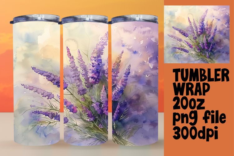 Colorful Floral 20oz Tumbler Wrap PNG