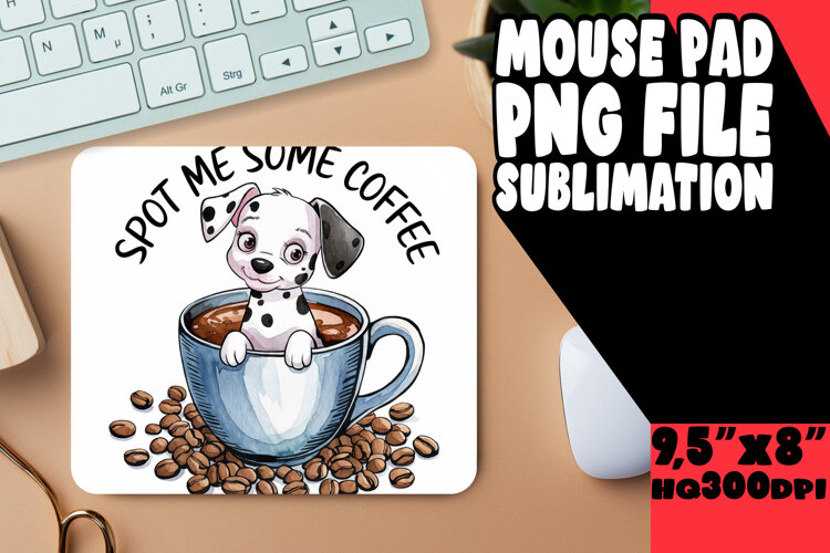 Joyful DESK PAD Creative Art, Coffee Dog example image 1