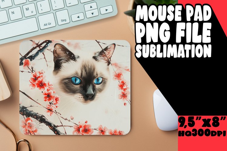 Funny Feline Sublimation Mousepad