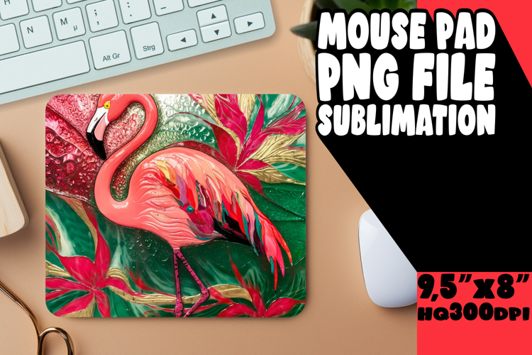 COZY mouse PAD Sublimation Magic, Flamingo example image 1