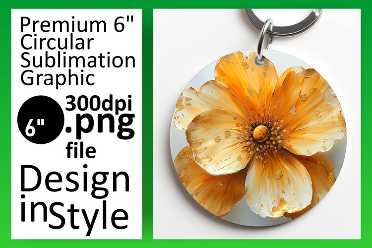 Garden Delight: Sublimation Round Designs PNG