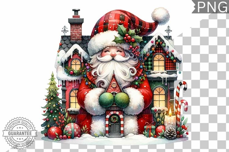 Christmas Santa Sublimation - Clipart PNG Design