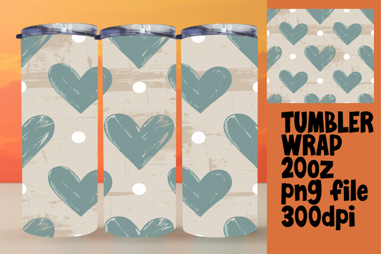 Exclusive Tumbler Design File , Heart