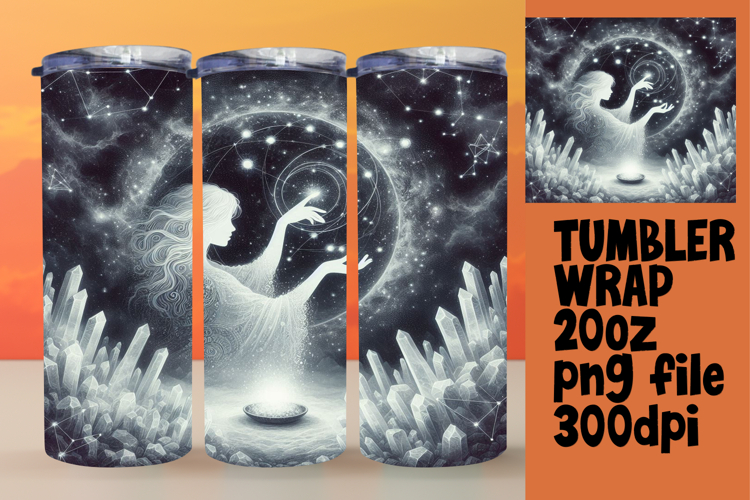 CUSTOM PNG Tumbler Design 20oz , Mystic