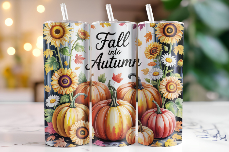 Fall into Autumn Tumbler Wrap | Sublimation | Tumblers