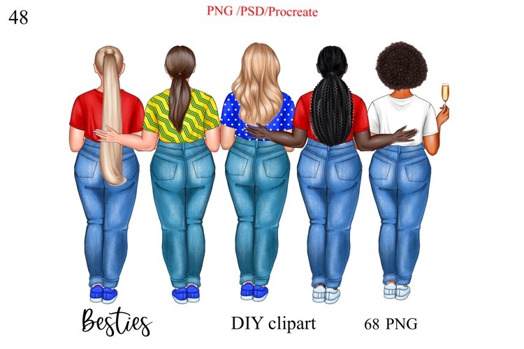 Girl plus size, besties example image 1