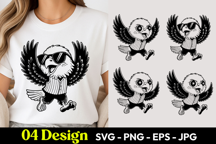 Cool Flying Owl SVG PNG