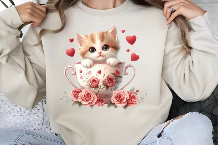 Cute Cat Clipart Image 5