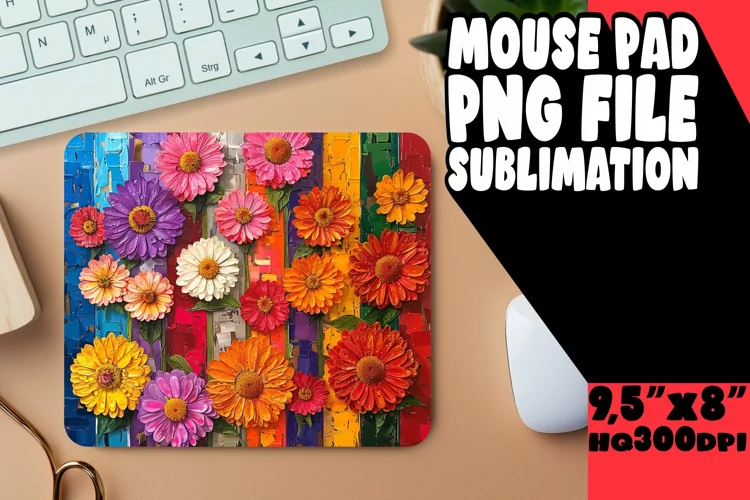 Fashionable Blossom Desk Pad - Elegant Decor
