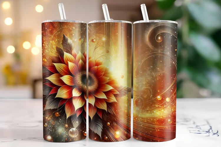 Flowers Tumbler Wrap | Sublimation | Tumblers