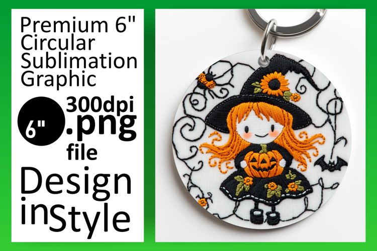 Lovely Round Design for Keychains , Halloween