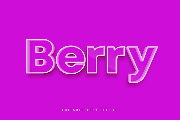 Editable Text Effect for Illustrator. Vector Graphic styles example image 1
