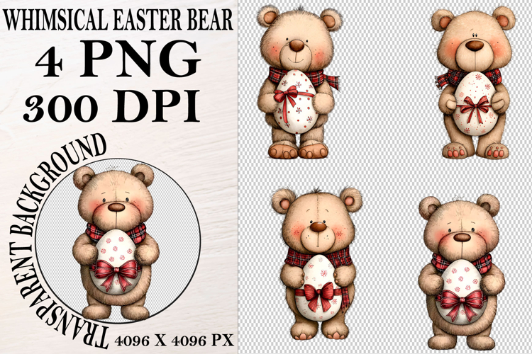 Whimsical Easter Bear Clipart Easter Bear png