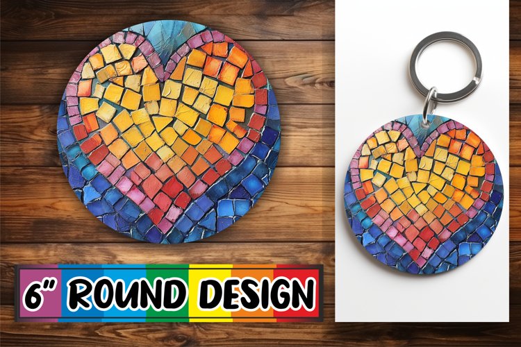 Stylish Heart Art for Sublimation