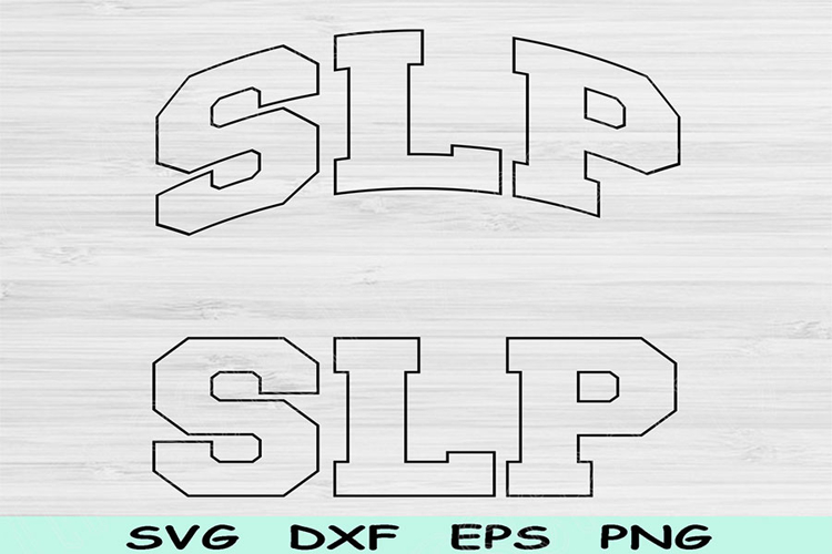 SLP Svg Dxf Cut Files, SLP Png, Speech Language Pathologist