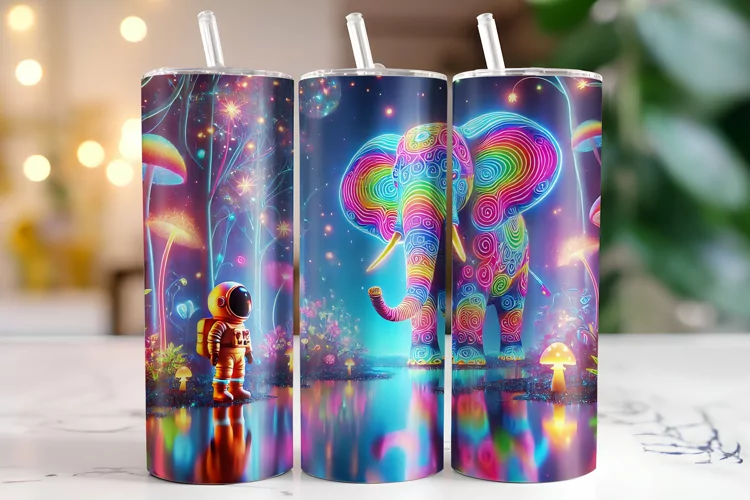 Elephant Tumbler Wrap | Sublimation | Tumblers