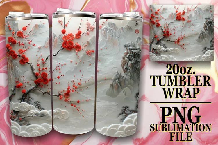 Springtime Beauty View Tumbler Design - 20oz