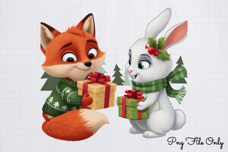 Boho Christmas Clipart Image 12