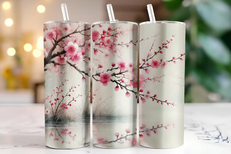 Flowers Tumbler Wrap | Sublimation | Tumblers