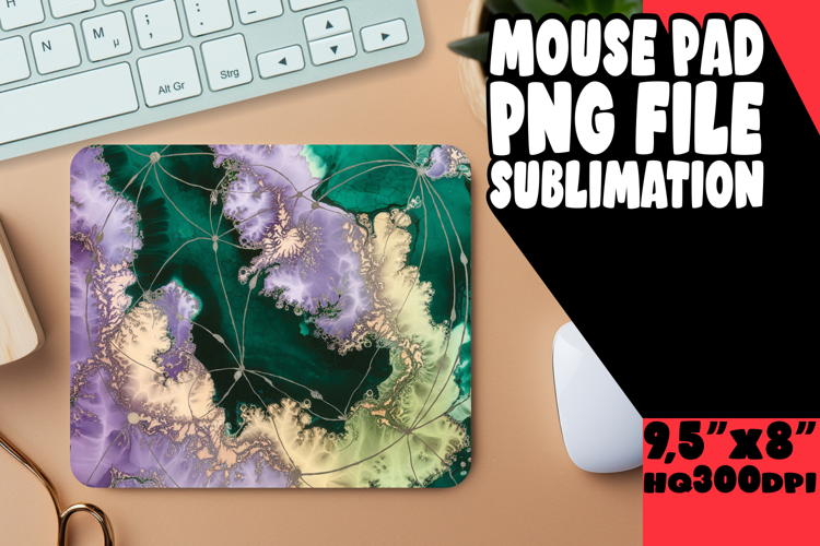 COZY MOUSE MAT INSPIRATIONAL SUBLIMATION, Abstract Pattern