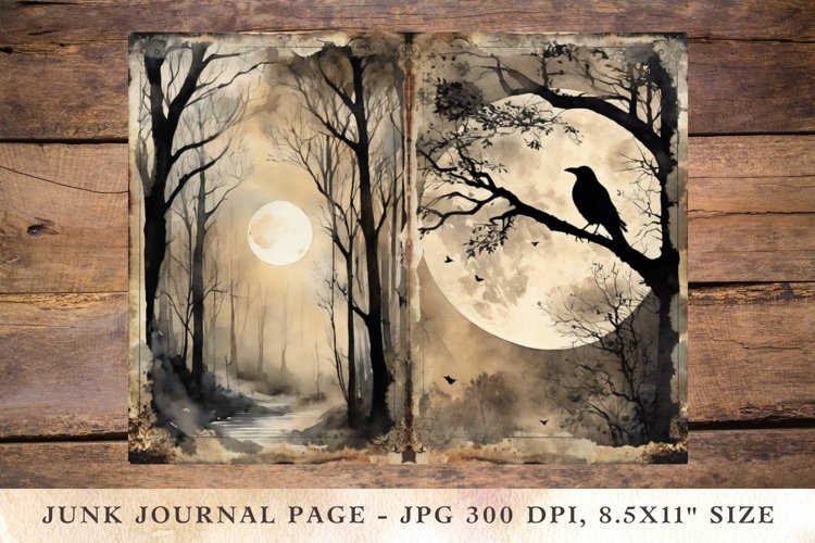 Printable Junk Journal Pages halloween 29