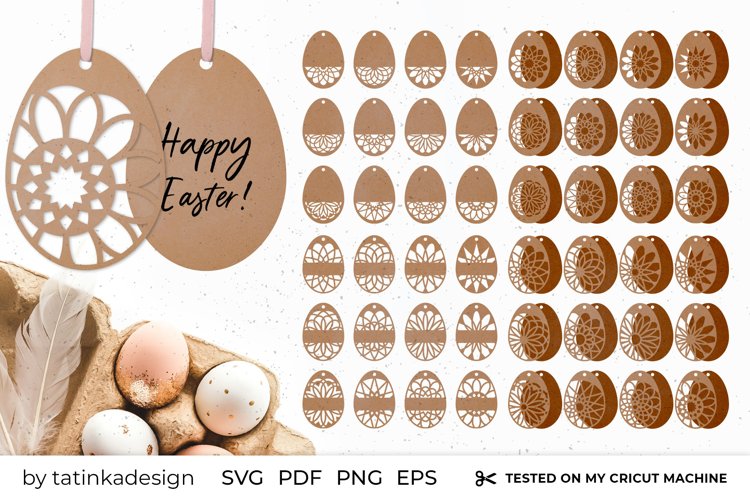 Easter gift tags bundle, Easter egg SVG bundle