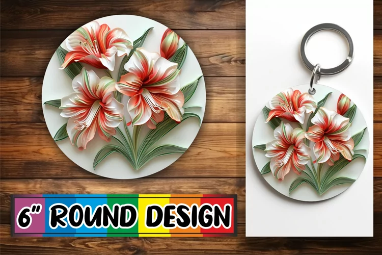 Elegant 3D Petal Sublimation Accessories