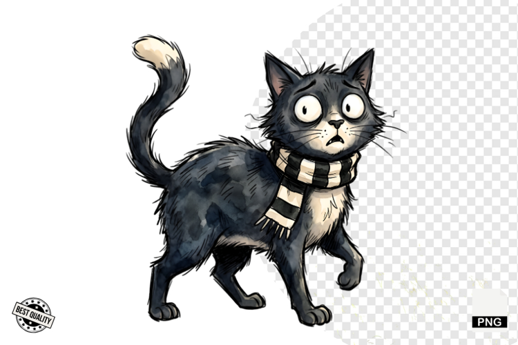Halloween Black Cat Clipart