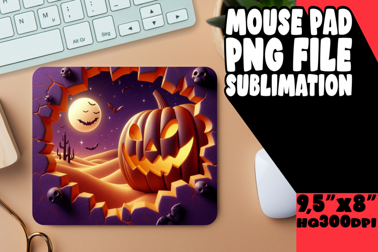 Radiant Desk Pad Design Ideas, 3D Pumpkin example image 1