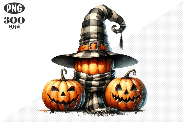 Halloween Pumpkins Sublimation - Clipart PNG Design