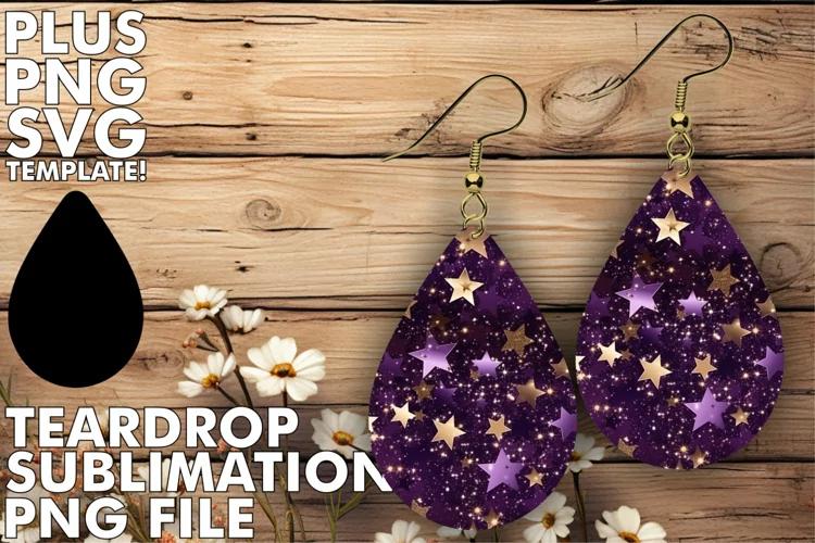 Glimmering Galaxy Glamour: Star Pattern Earrings