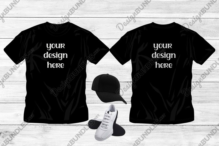 Black Tshirt Mockup Image 17