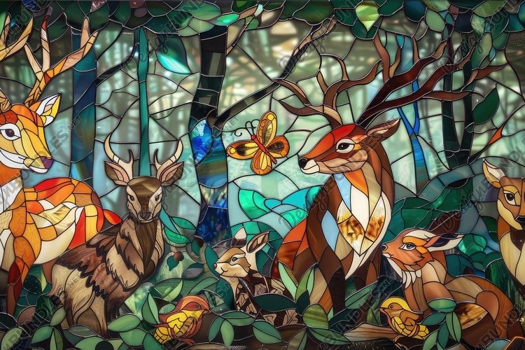 Stained Glass Texture Image 21