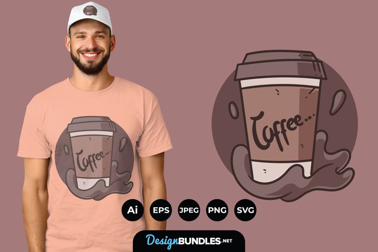 Coffee Clipart for T-Shirt Design example image 1